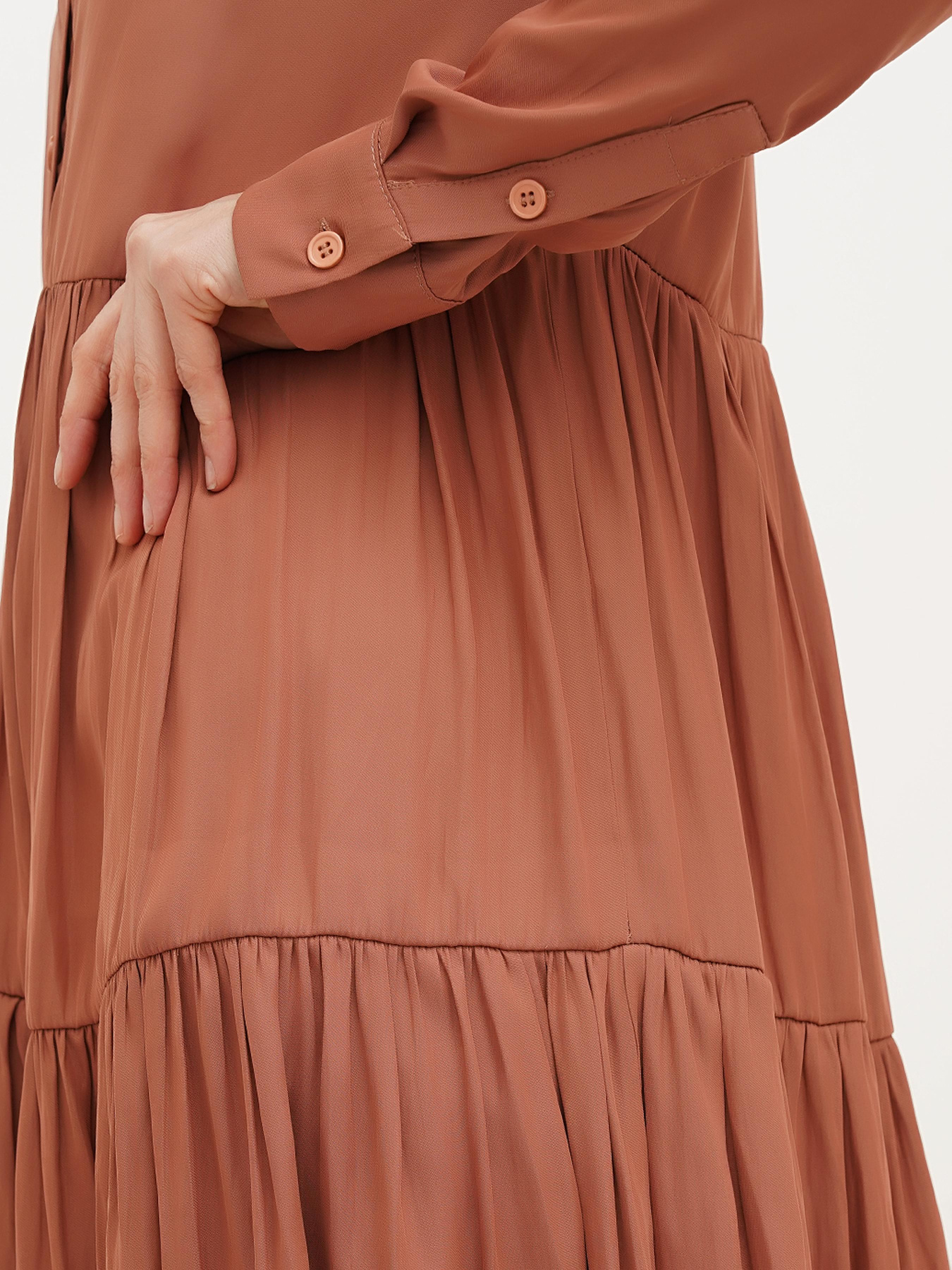 Платье мини Vicolo модель 221-VC-1811_коричневый Фото