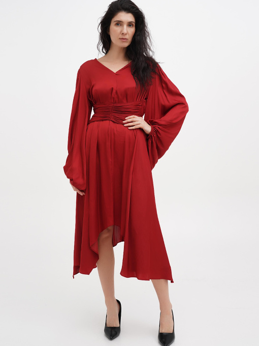 Сукня міді Vicolo модель 221-VC-1812_бордовый Фото