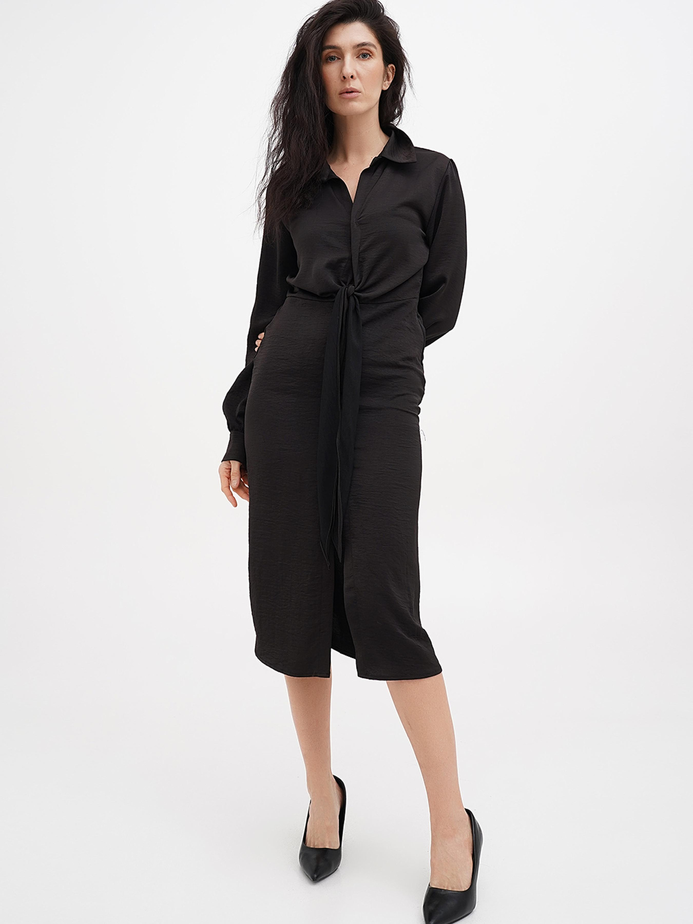 Платье миди Vicolo модель 221-VC-1813_черный Фото