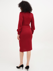 Сукня міді Vicolo модель 221-VC-1813_бордовый Фото