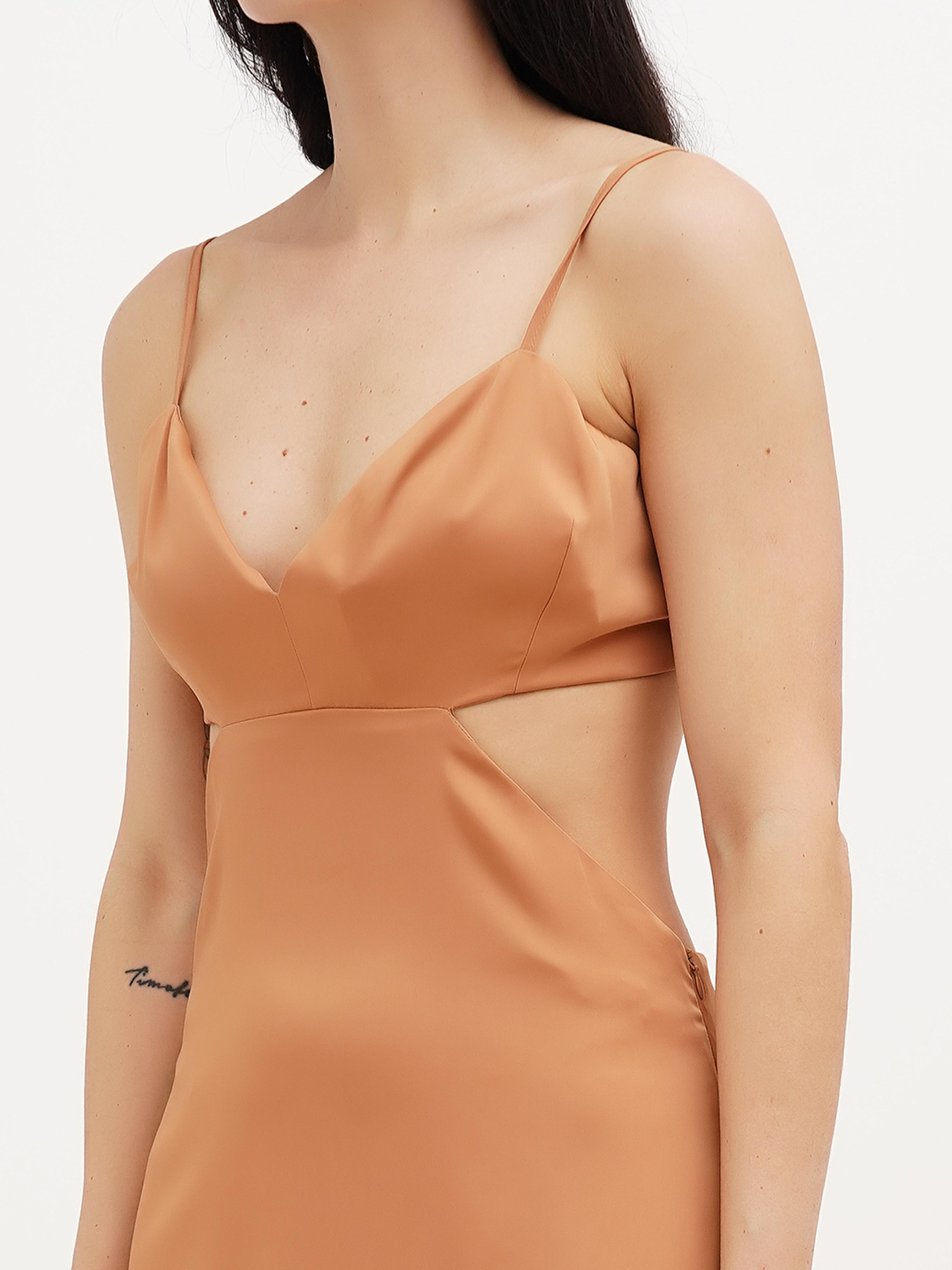 Платье макси Vicolo модель 221-VC-1815_бежевый Фото