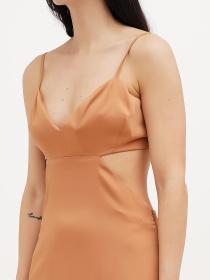 Платье макси Vicolo модель 221-VC-1815_бежевый Фото