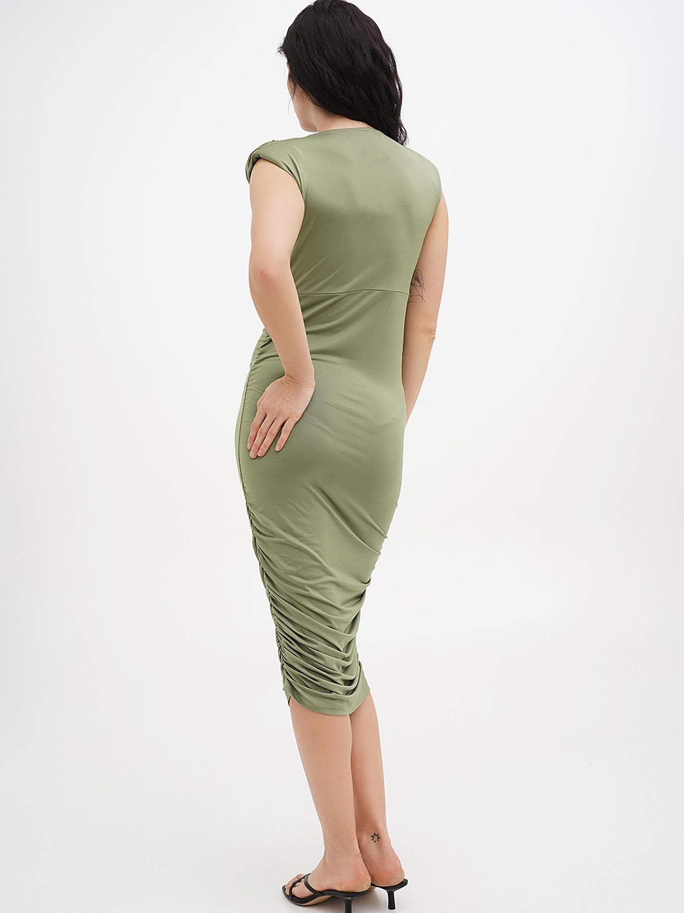 Сукня міді Vicolo модель 221-VC-1816_зеленый Фото