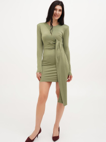 Платье мини Vicolo модель 221-VC-1818_зеленый Фото