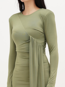 Платье мини Vicolo модель 221-VC-1818_зеленый Фото