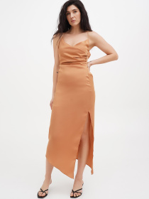 Платье миди Vicolo модель 221-VC-1904_бронзовый Фото