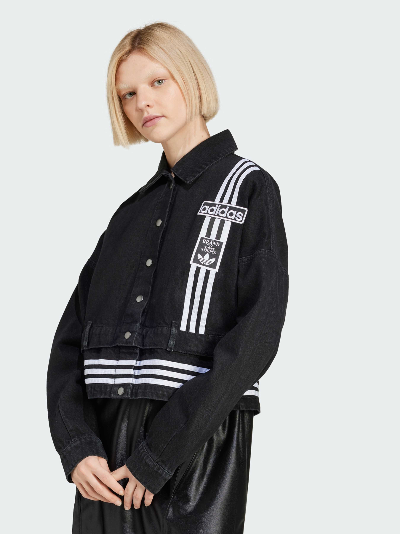 Джинсова куртка Adidas Adicolor модель JJ3095 Фото