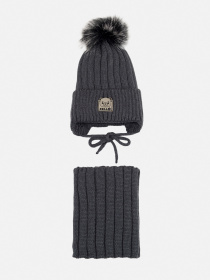 Шапка/шарф YUKI модель ЦБ-00262996 Шапка/шарф YUKI модель ЦБ-00262996 Фото