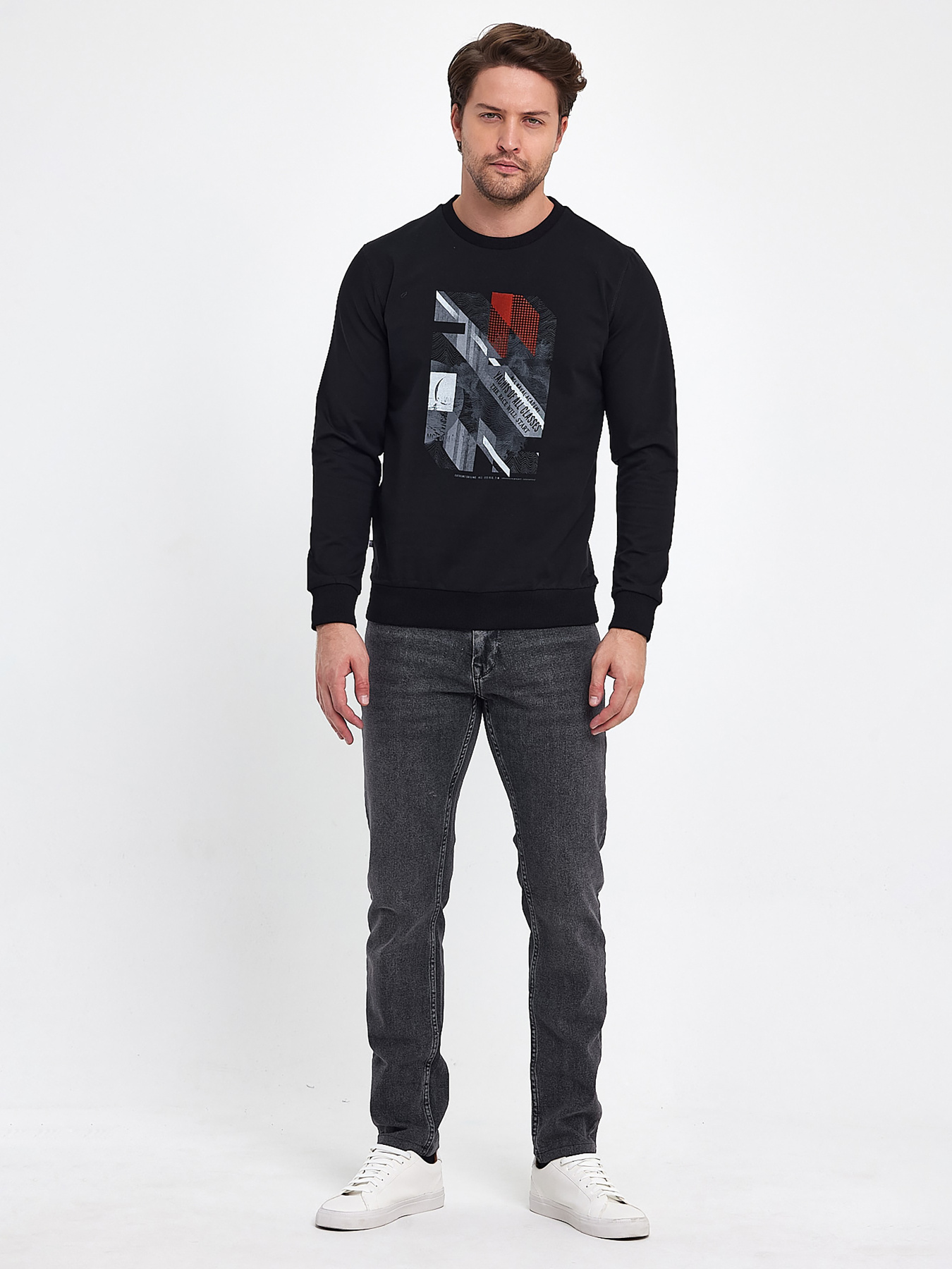 Свитшот Trend Collection модель TC9555BlackSVTSHT Фото