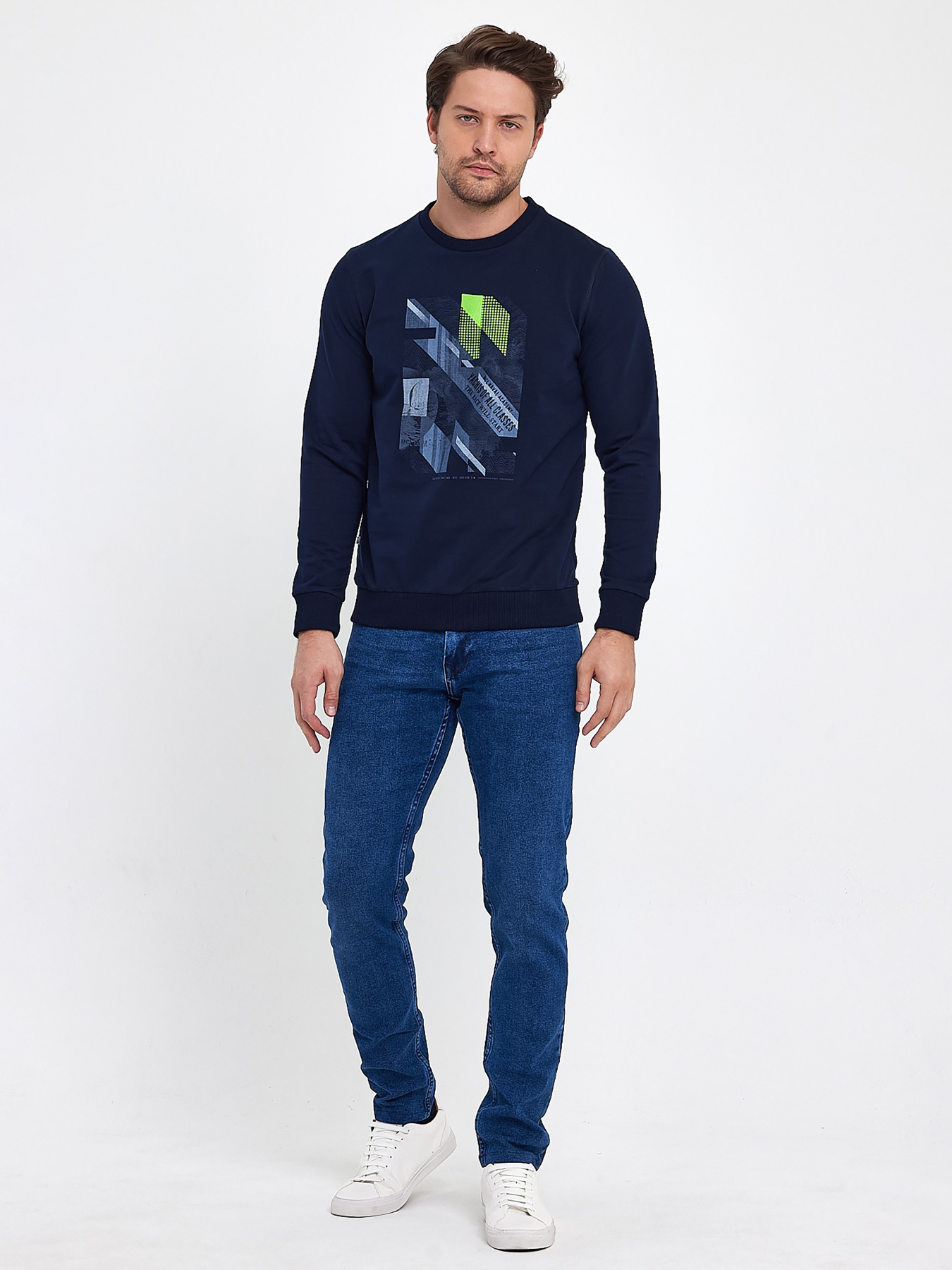 Свитшот Trend Collection модель TC9554DarkBlueSVTSHT Фото