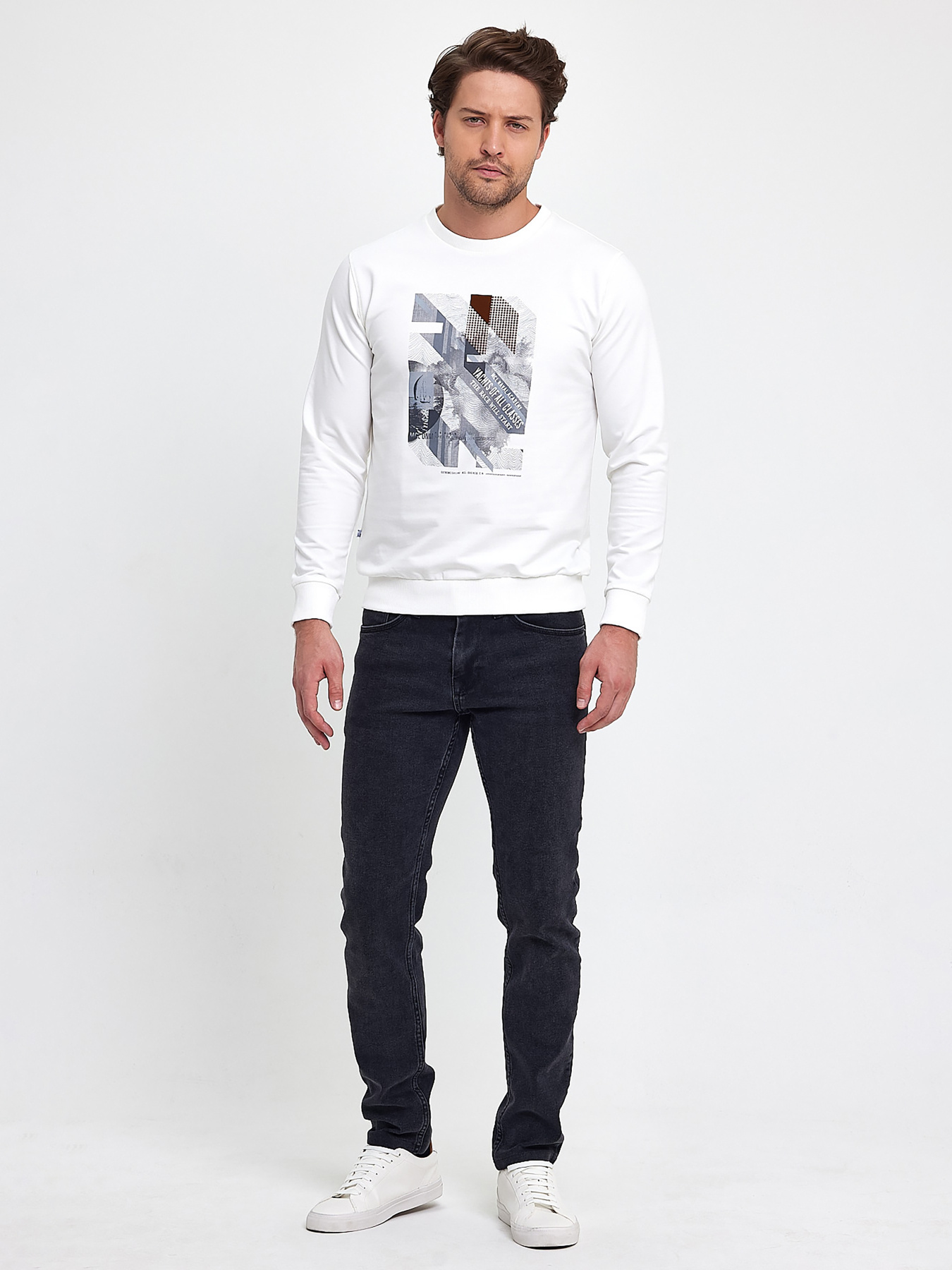 Свитшот Trend Collection модель TC9553WhiteSVTSHT Фото