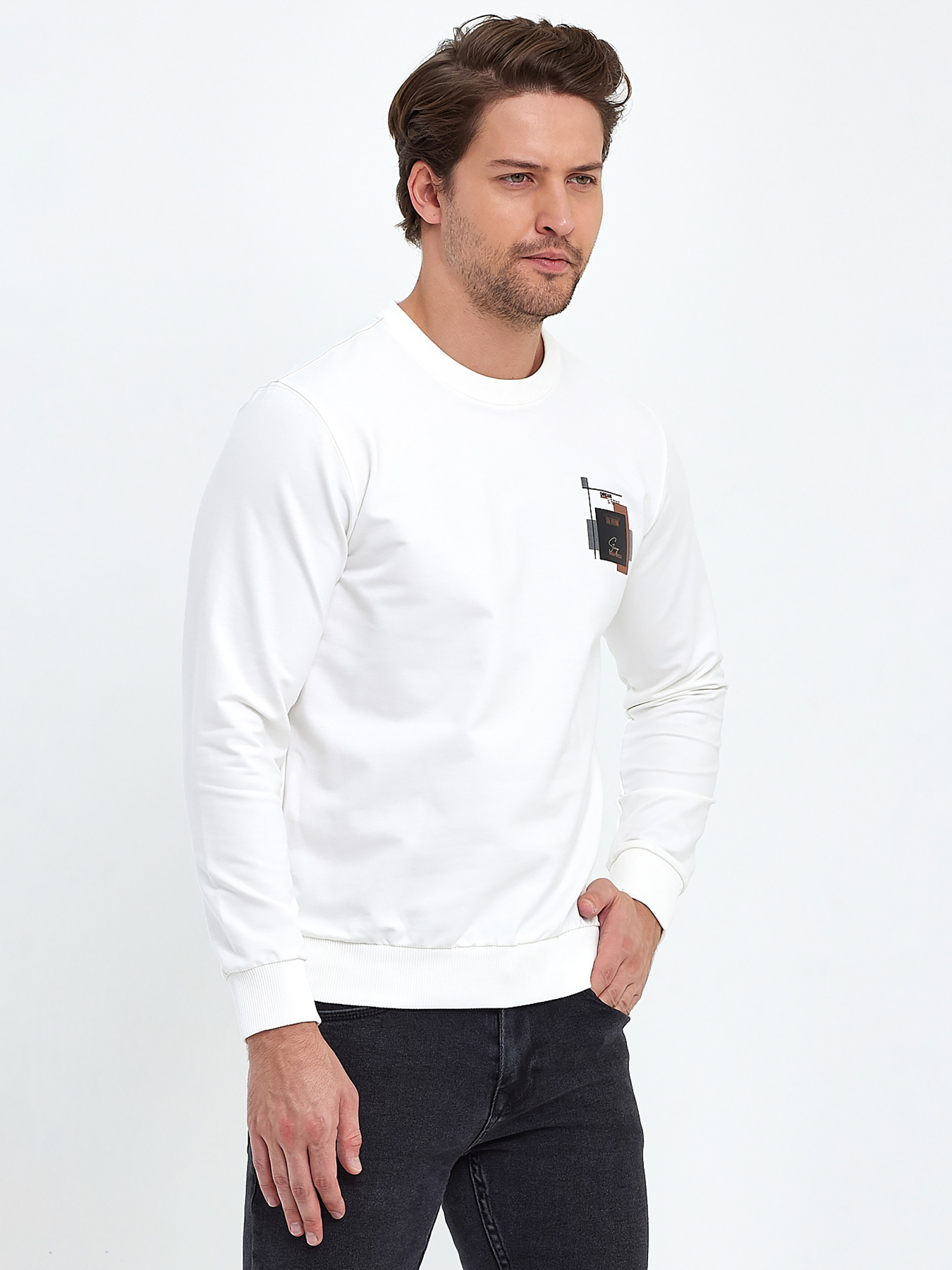 Світшот Trend Collection модель TC9551WhiteSVTSHT Фото