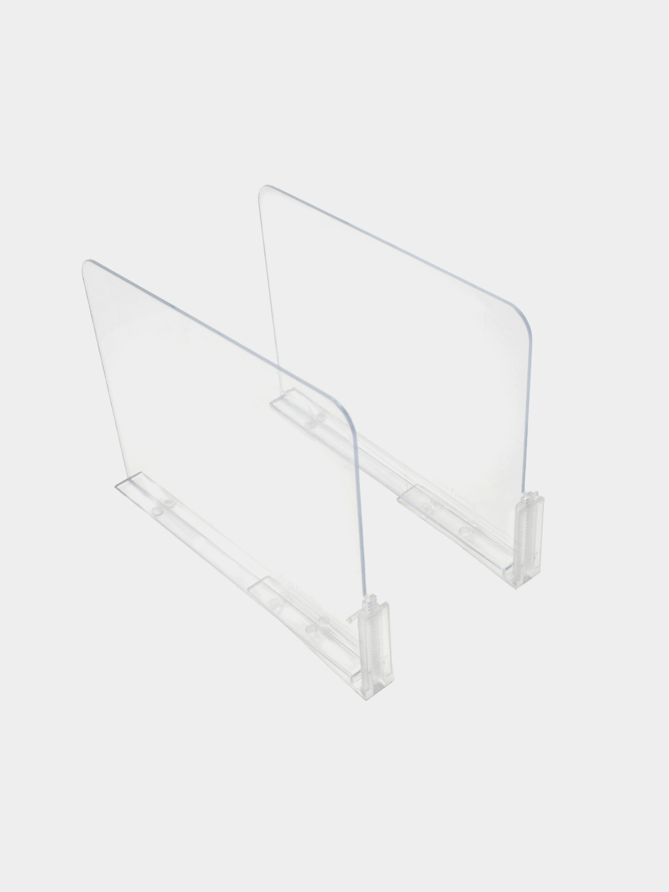 Разделитель для полки прозрачный пластик, 2 шт. Homax модель BR-22 Фото