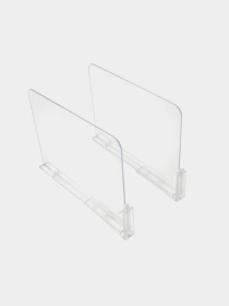 Разделитель для полки прозрачный пластик, 2 шт. Homax модель BR-22 Фото