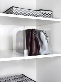 Розділювач для полиці прозорий пластик, 2 шт. Homax модель BR-22 Фото