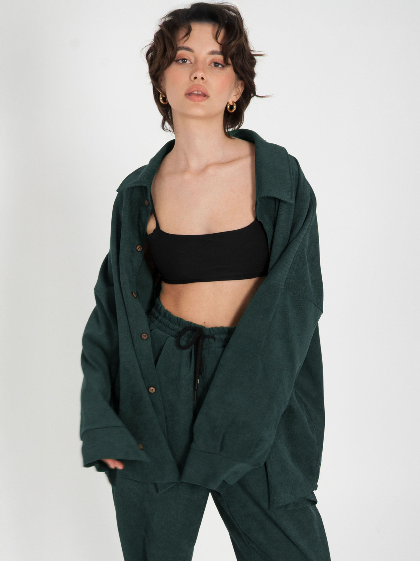 Сорочка IJ модель ij-sorochka-velvet-emerald Фото