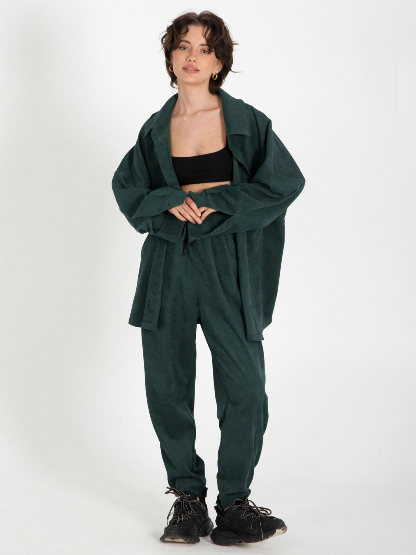 Рубашка повседневная IJ модель ij-sorochka-velvet-emerald Фото