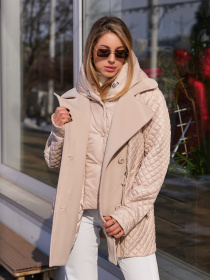Куртки MilaNova модель Куртка К-316 молоко Фото