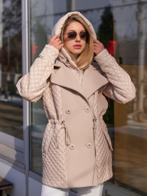 Куртки та дублянки MilaNova модель Куртка К-316 молоко Куртки та дублянки MilaNova модель Куртка К-316 молоко Фото