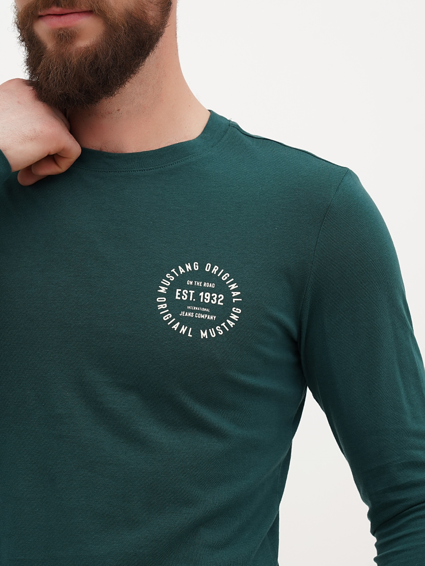 Лонгслів Mustang Jeans Asheville модель 1014456 Фото