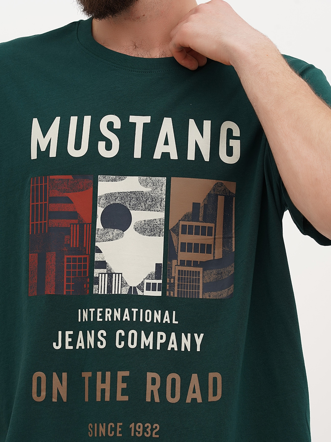 Футболка Mustang Jeans Alex C Print модель 3014453 Фото