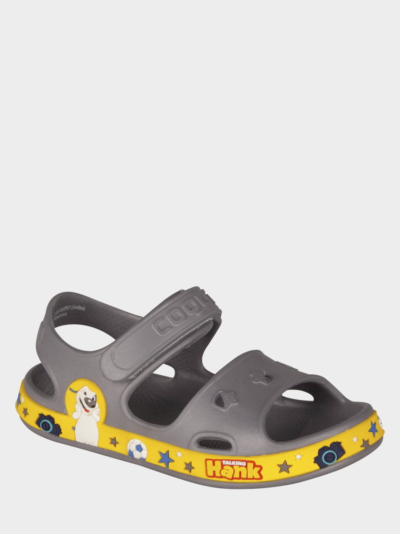 Сандалии COQUI модель 8851Dk.grey_Yellow Фото