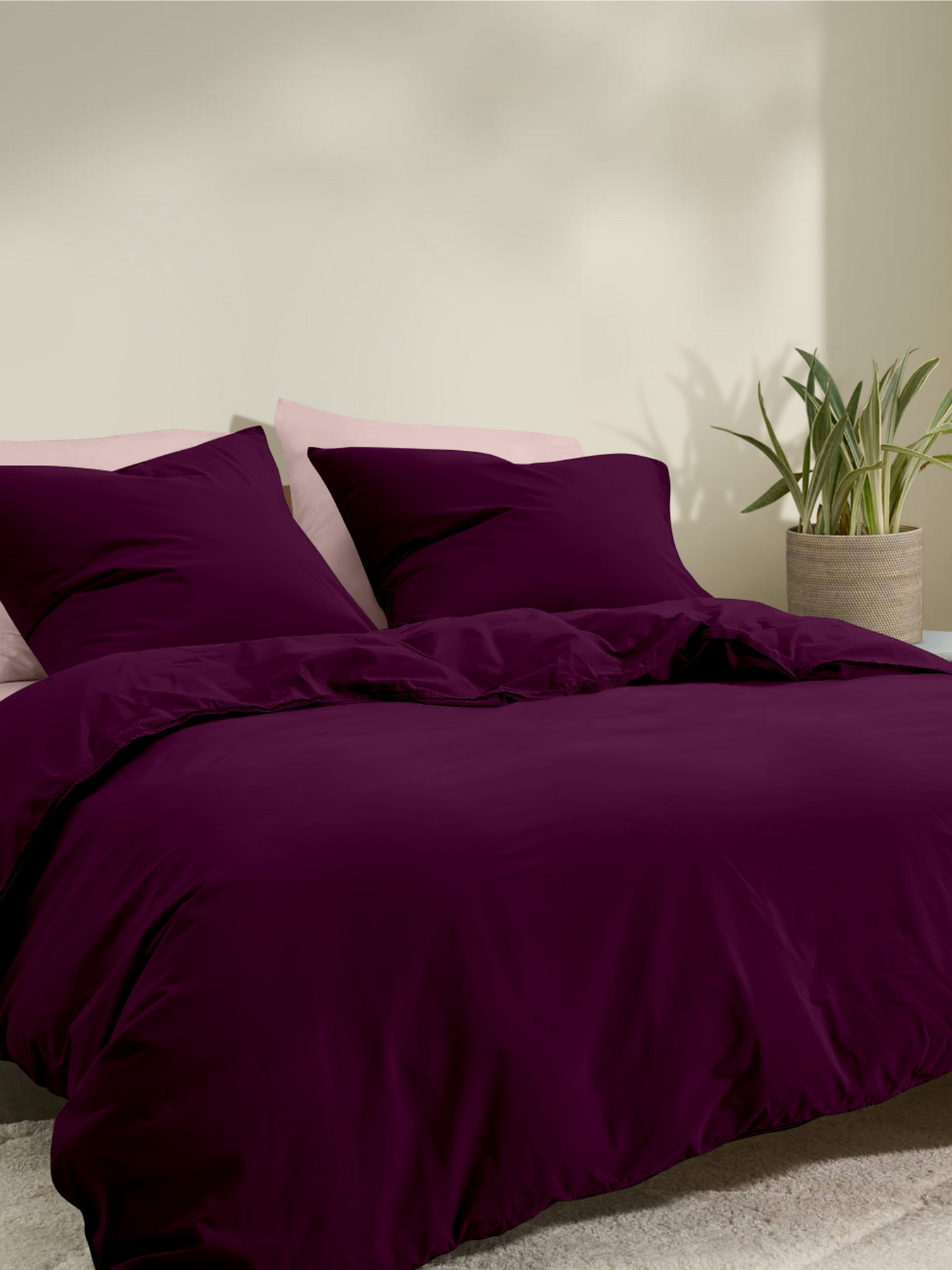 Наволочка на подушку DARK CHERRY Cosas модель Ranfors77_CherryDark_40 Фото