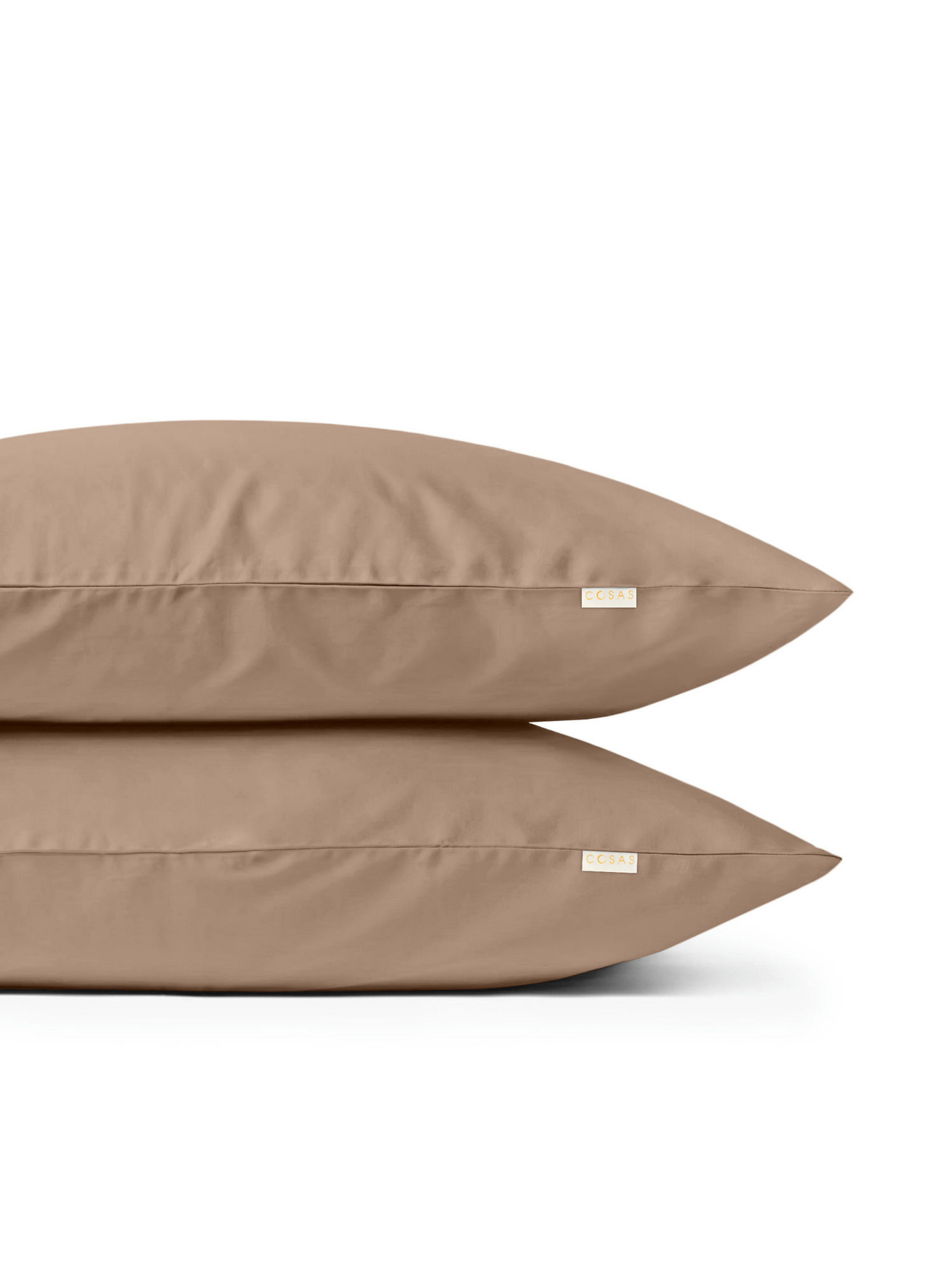 Наволочка сатин на подушку BEIGE Cosas модель Satin_Beige_40 Фото