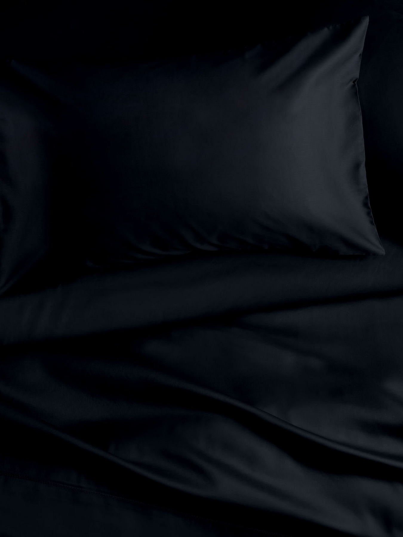 Наволочка сатин на подушку BLACK Cosas модель Satin_Black_40 Фото