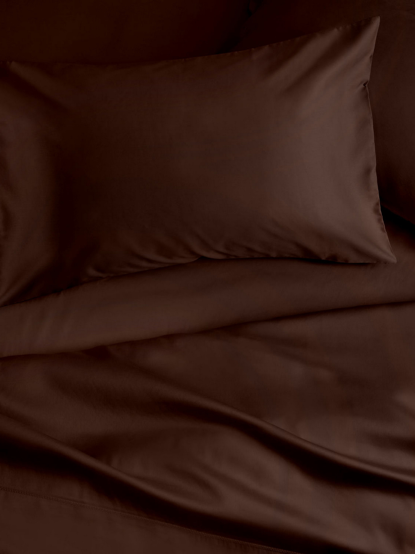 Наволочка сатин на подушку CHOCOLATE Cosas модель Satin_Brown_40 Фото