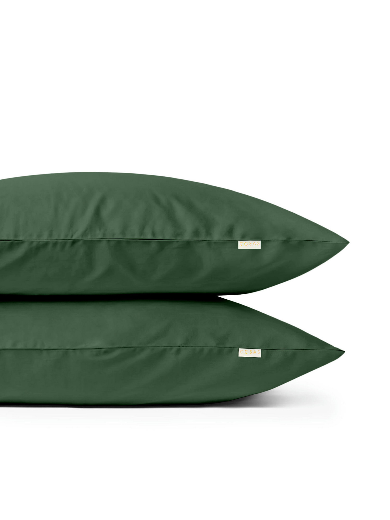 Наволочка сатин на подушку GREEN Cosas модель Satin_Green_40 Фото