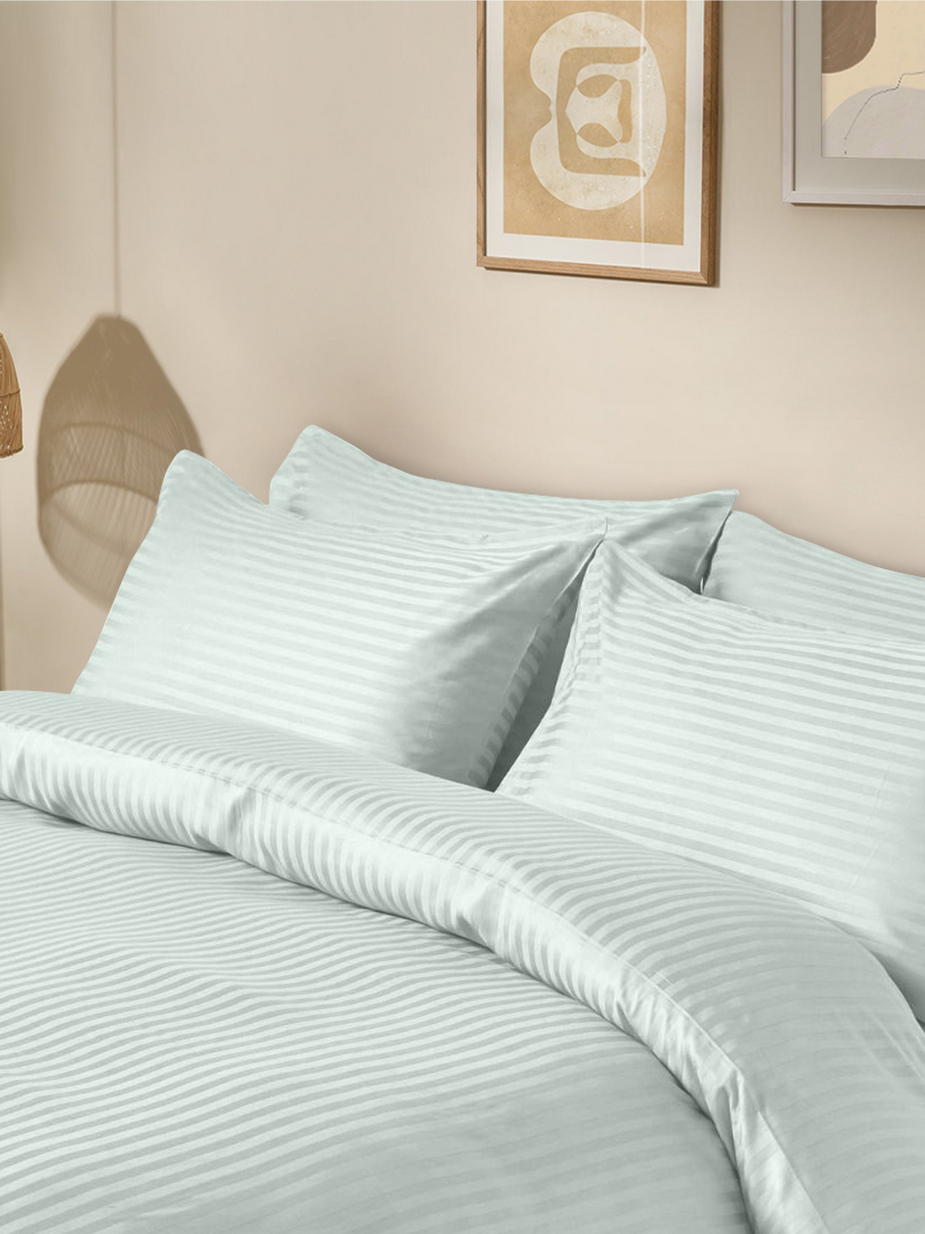 Наволочка сатин на подушку PISTACHIO Cosas модель StrSatin_04Pistachio_40x60 Фото