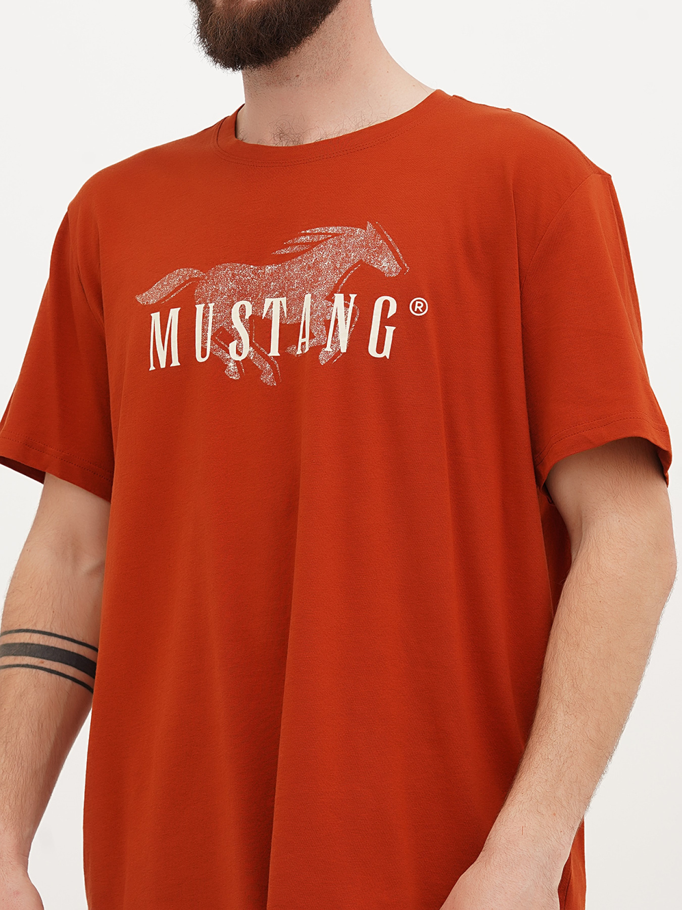 Футболка Mustang Jeans Alex C Print модель 4024458 Фото