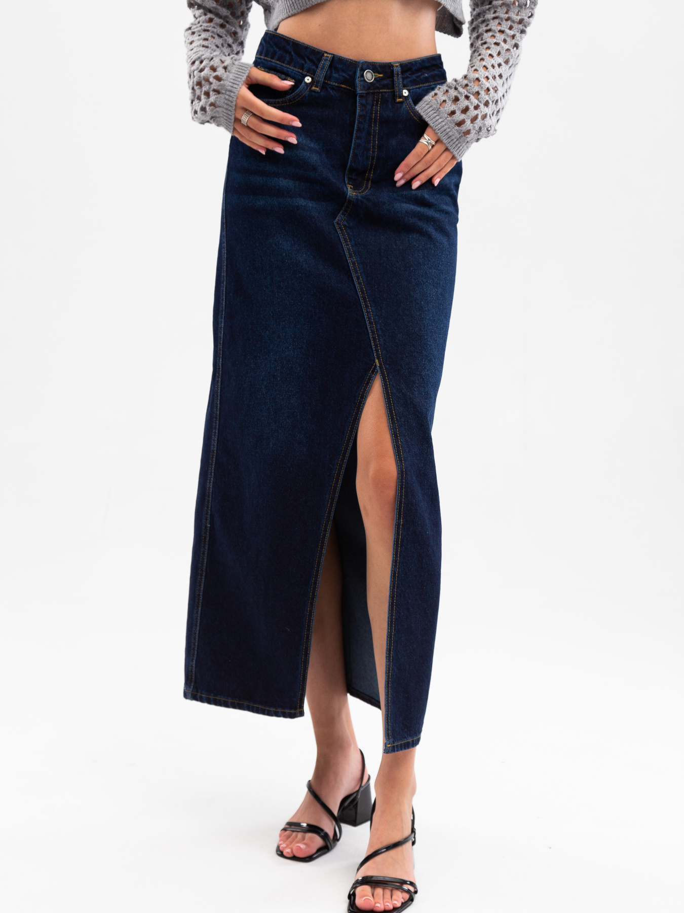 Джинсова спідниця Famo модель U-72748_02 Фото