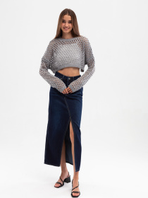 Джинсова спідниця Famo модель U-72748_02 Фото