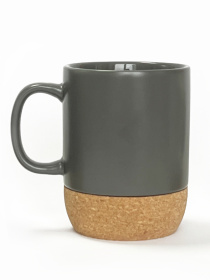 Кружка с пробковой подставкой серая MBM HOME модель KP-14 GRAY Кружка с пробковой подставкой серая MBM HOME модель KP-14 GRAY Фото