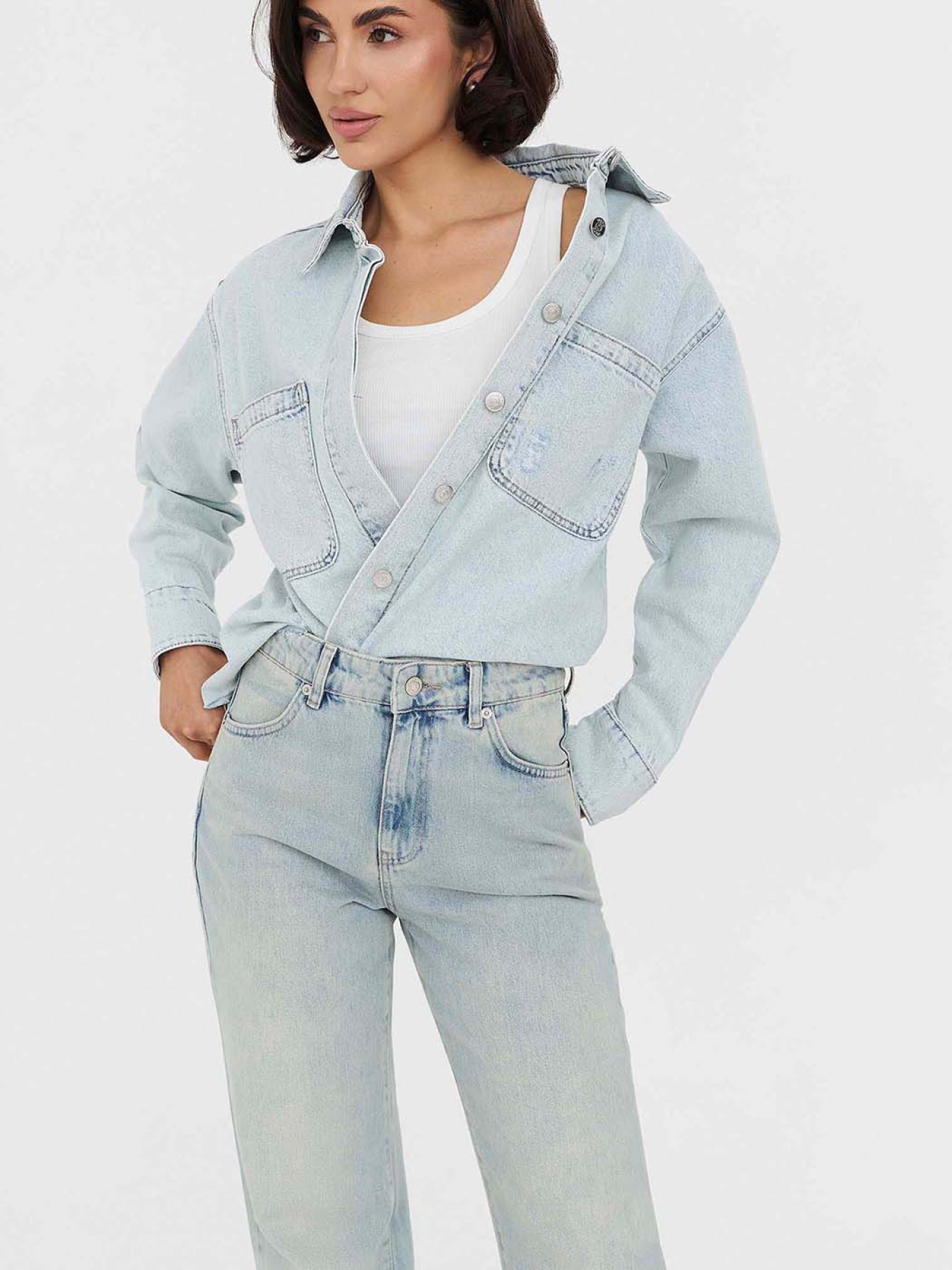 Прямые джинсы FASHIONISTA модель FS5046 Фото