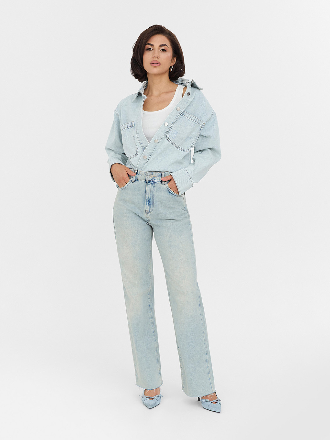 Прямые джинсы FASHIONISTA модель FS5046 Фото