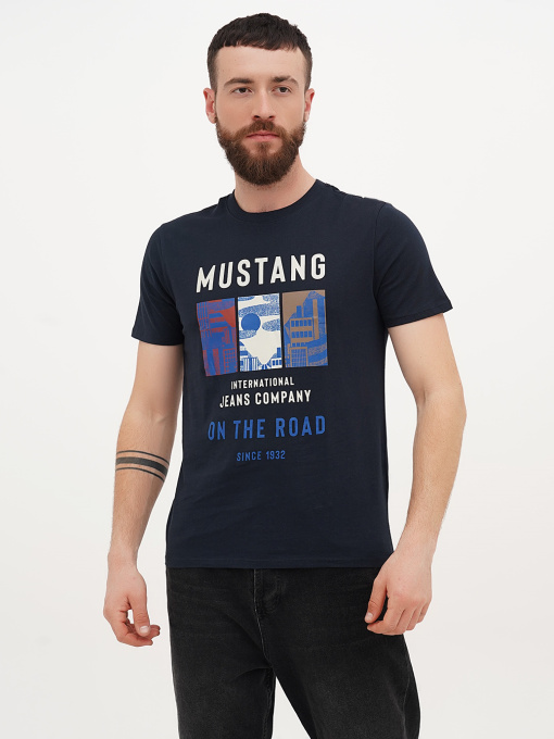 Футболка Mustang Jeans Alex C Print модель 1014453 Фото