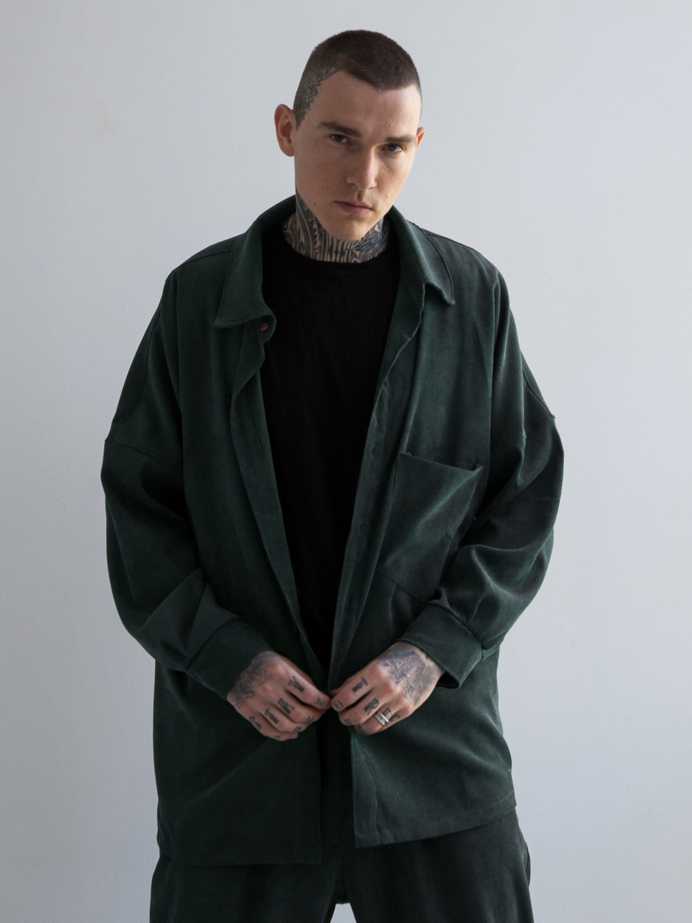 Рубашка повседневная IJ модель ij-sorochka-velvet-emerald-men Фото