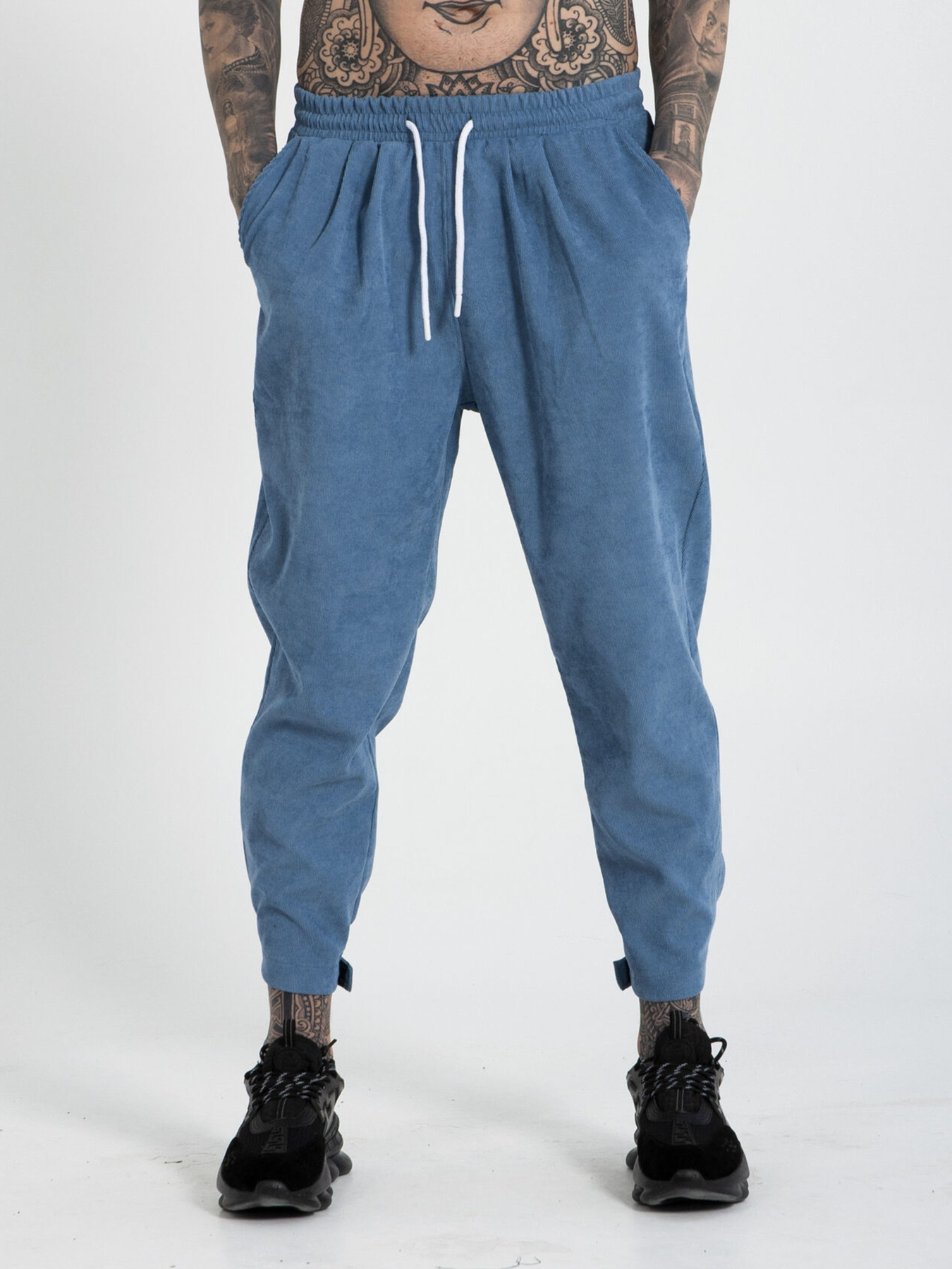 Штани повсякденні IJ модель ij-pants-lip-velvet-blue-man Фото