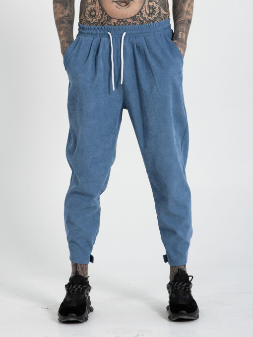 Повседневные штаны IJ модель ij-pants-lip-velvet-blue-man Фото