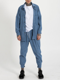 Повсякденні штани IJ модель ij-pants-lip-velvet-blue-man Фото