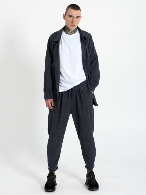 Повседневные штаны IJ модель ij-pants-lip-velvet-grafit-man Фото