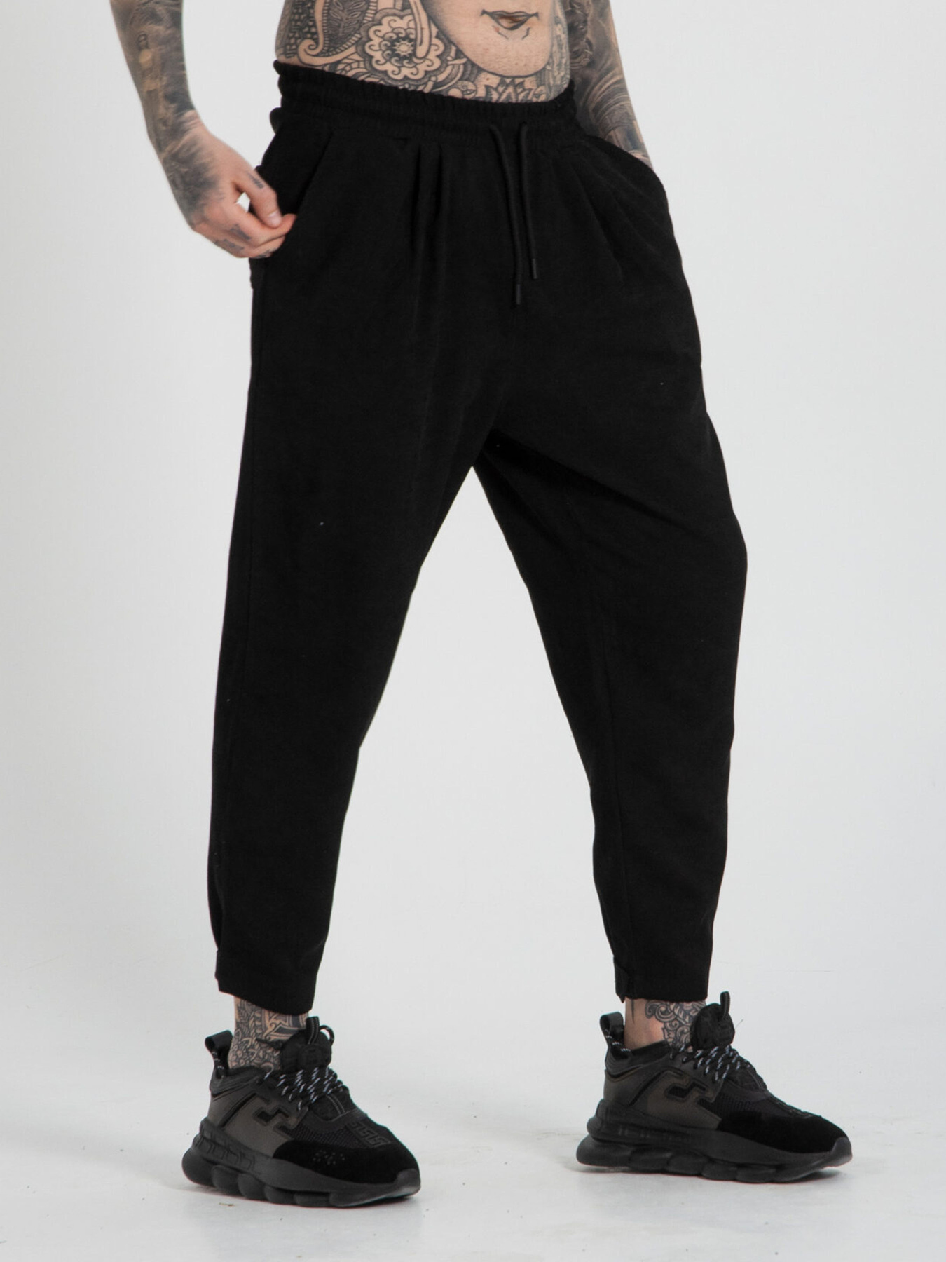 Штани повсякденні IJ модель ij-pants-lip-velvet-black-man Фото