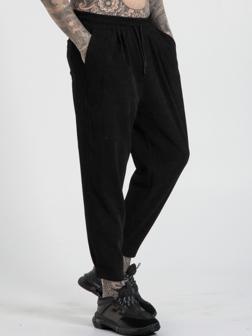 Брюки повседневные IJ модель ij-pants-lip-velvet-black-man Фото