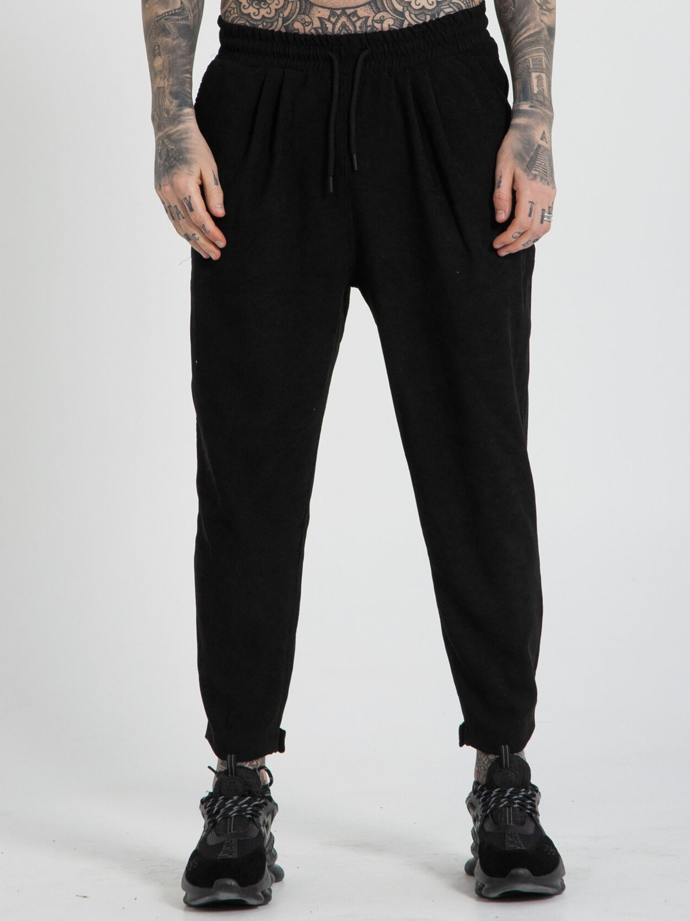 Повсякденні штани IJ модель ij-pants-lip-velvet-black-man Фото
