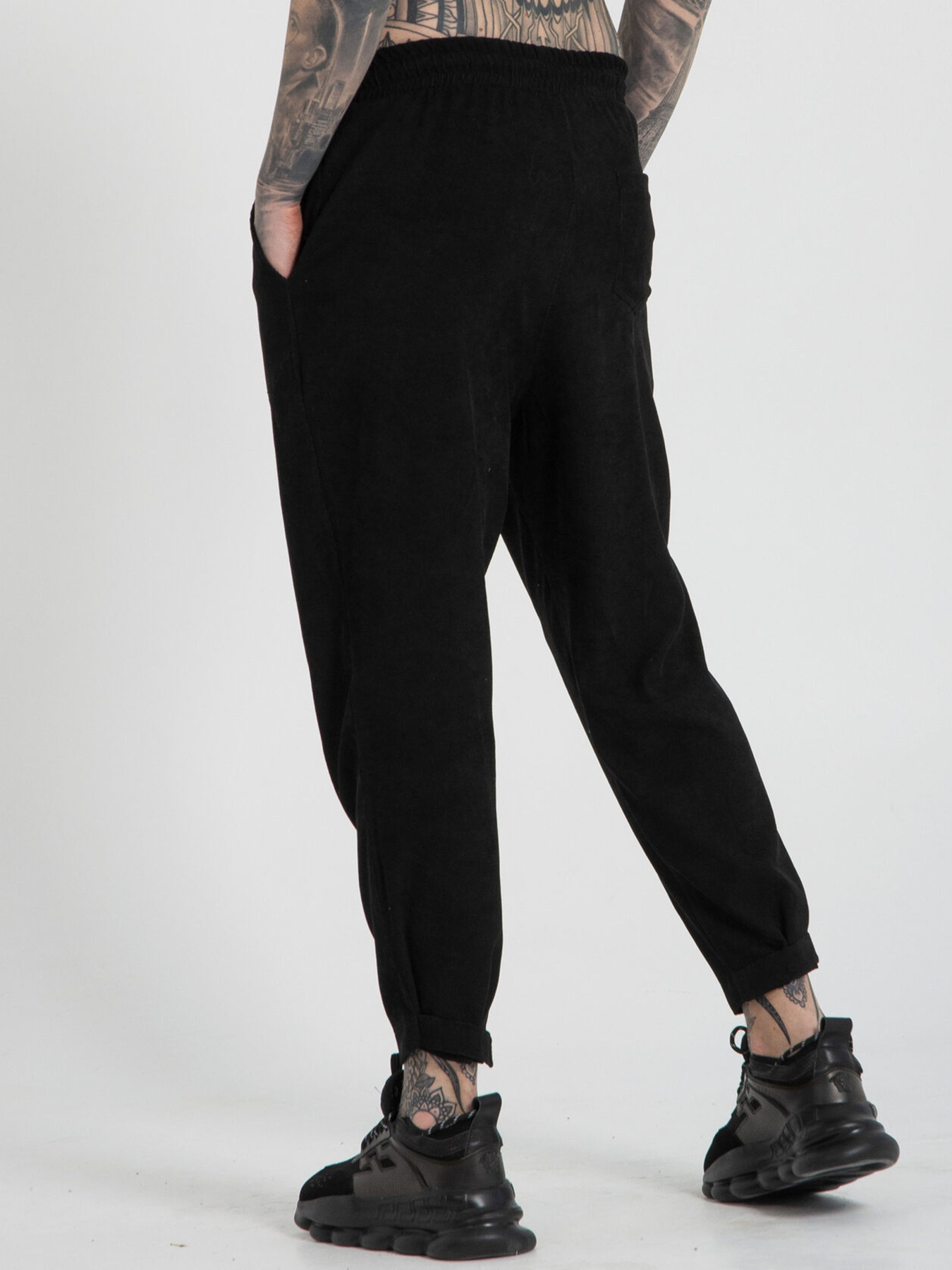 Повсякденні штани IJ модель ij-pants-lip-velvet-black-man Фото