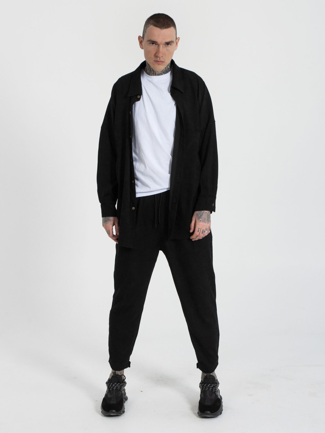 Повсякденні штани IJ модель ij-pants-lip-velvet-black-man Фото