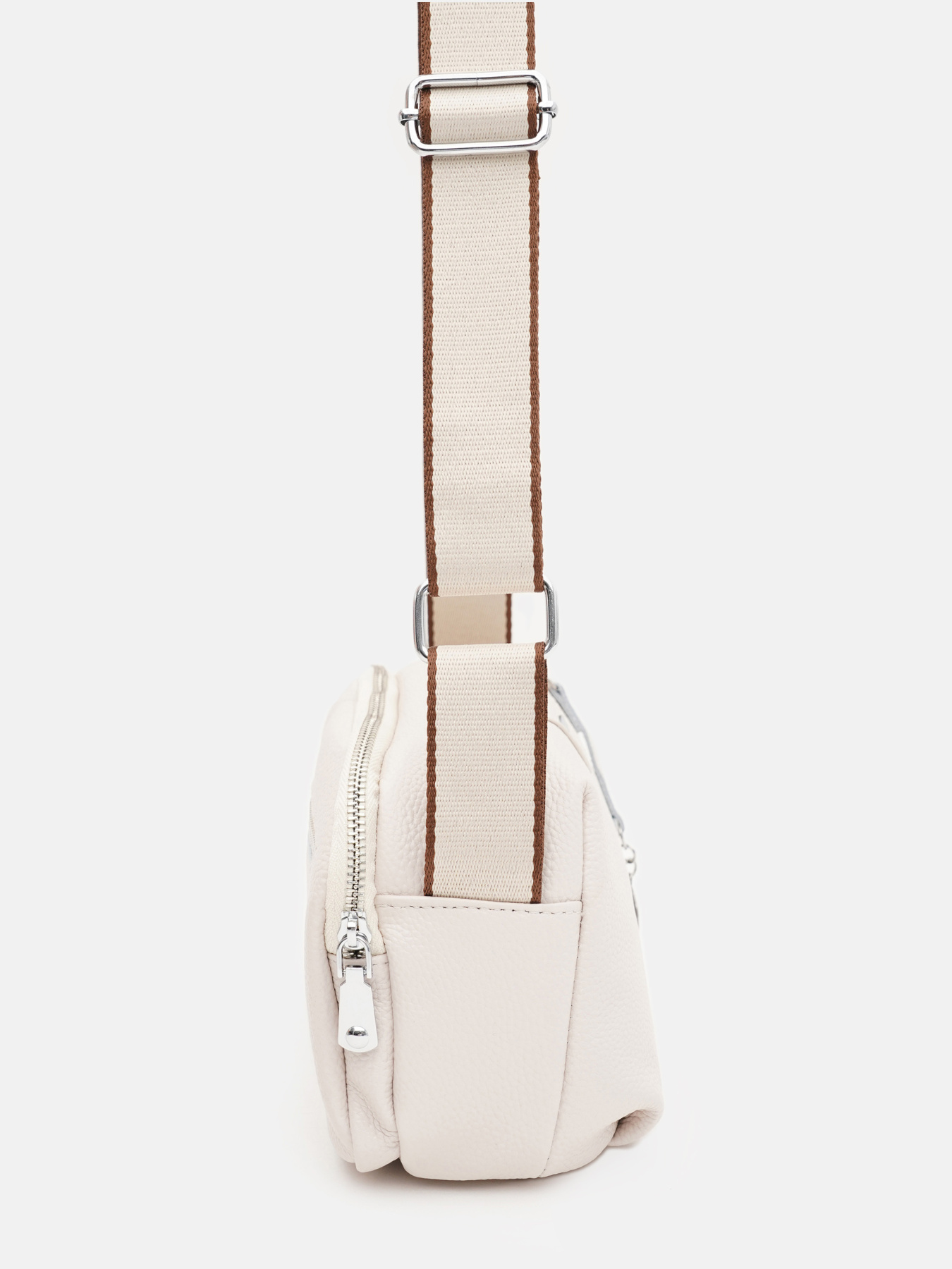 Кросс-боди Borsa Leather модель K12247w-white Фото
